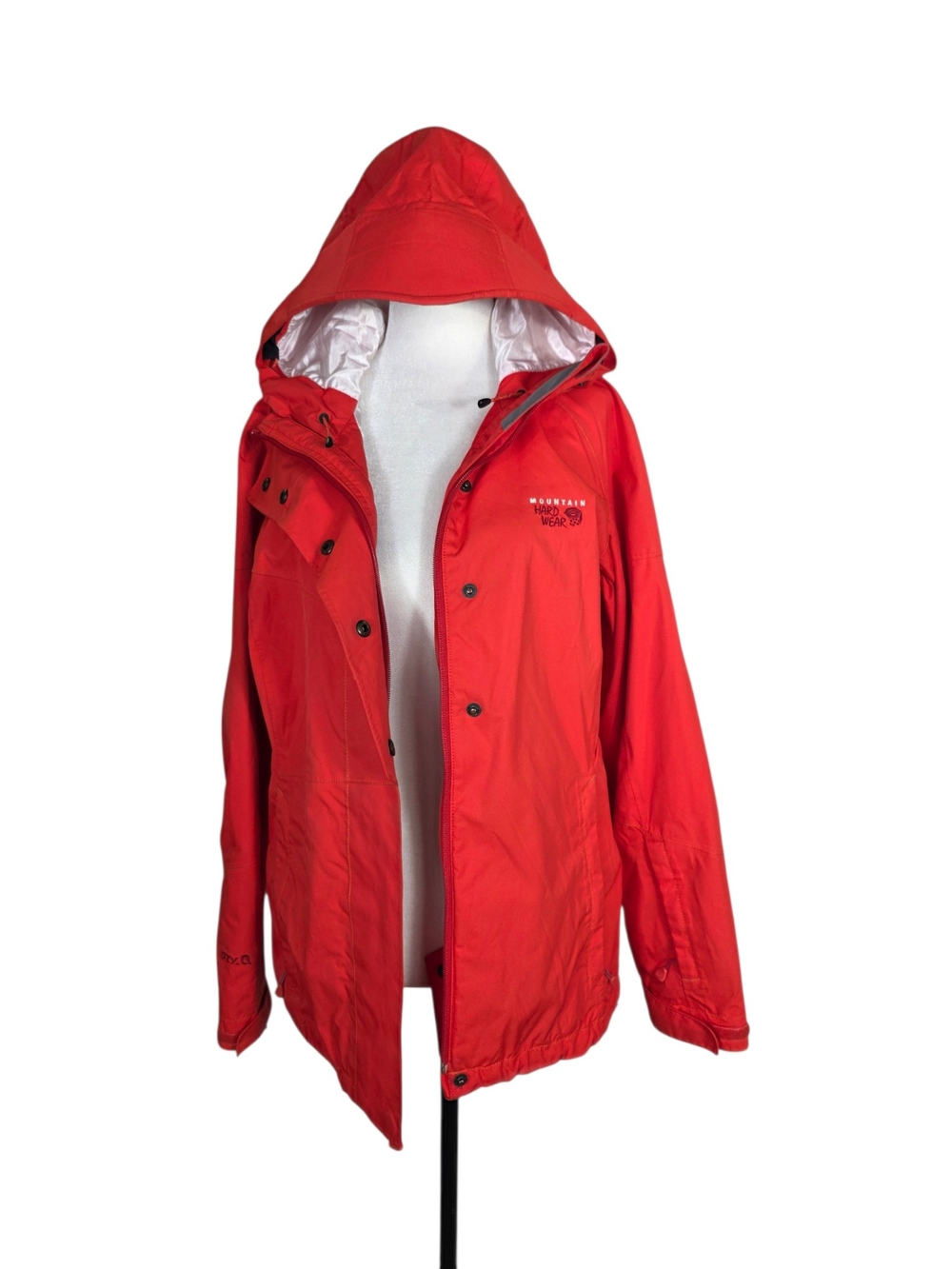 Mountain Hardwear Red Hooded Waterproof Ski Jacket